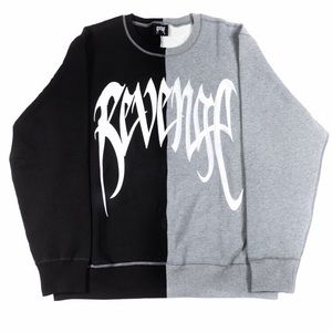 Revenge Heavyweight Terry Split Logo Crewneck